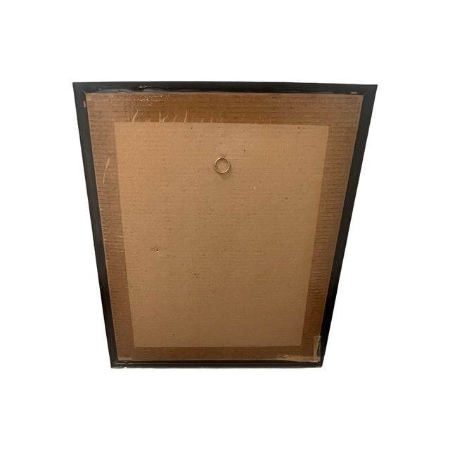 Postmodern Vintage Postmodern 1980s Print Tiger Wall Art Picture Gold Frame For Sale - Image 3 of 7
