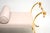 Cream Vintage French Brass Bench, 1970s For Sale - Image 8 of 10
