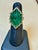 Vintage 12 Ct Natural Carved Emerald & 1.5 Ct Diamond Ring 18 Kt Yellow Gold For Sale - Image 10 of 18
