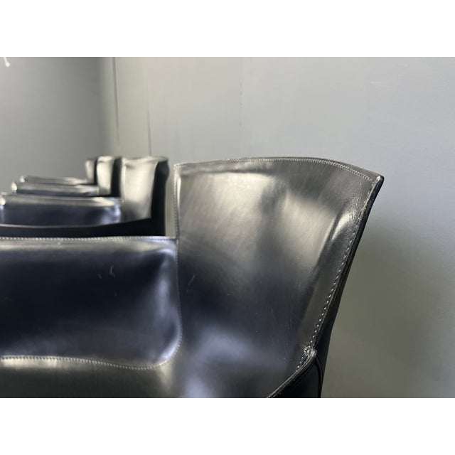 Vela Dining Chairs by Carlo Bartoli for Matteo Grassi, 1980s, Set of 4 For Sale - Image 7 of 11