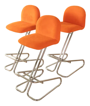 Space Age Bar Stools, 1970s, Set of 3