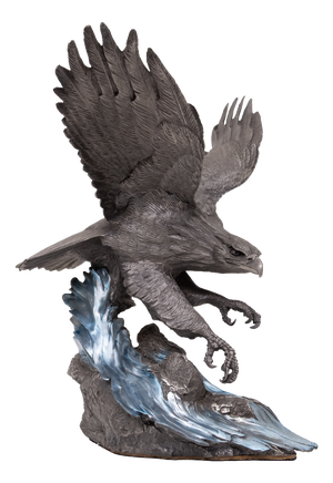 The Alaskin Chilkat Bald Eagle Statue in Pewter by Paul Brunelle, 2000