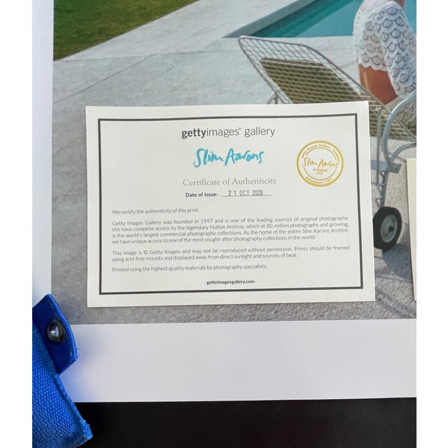 1970s "Poolside Gossip" 40x60 C-Print by Slim Aarons W/ Coa For Sale - Image 10 of 11