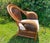 Late 20th Century "Azteca" Woven Rattan Spiderweb Lounge Chairs Featuring Distinctive Sunburst and Web Patterns For Sale - Image 9 of 16