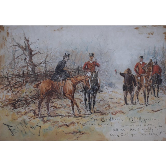 Art Sz: 9 3/4"H x 13 3/4"W Frame Sz: 16 1/4"H x 20 3/8"W George Finch Mason (1850-1915) was a sporting artist, author and...