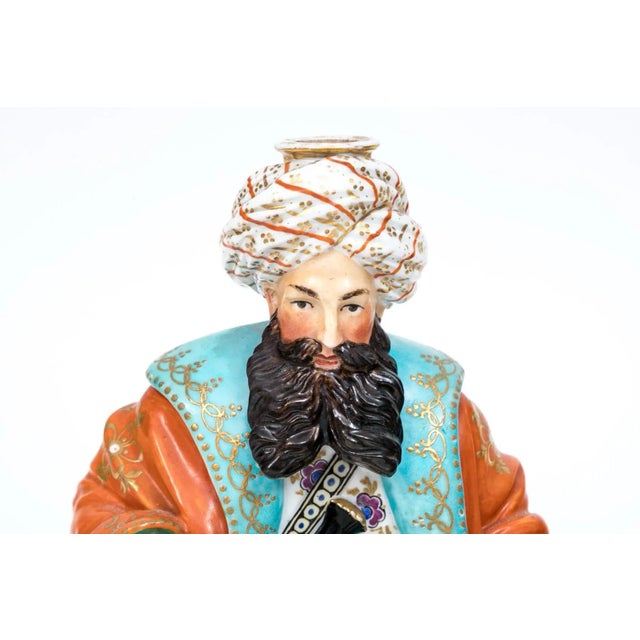 Antique 19th century Jacob Petit Paris porcelain scent bottle. Measures 7" tall x 5 3/4" x 4 1/2". Good condition - small...