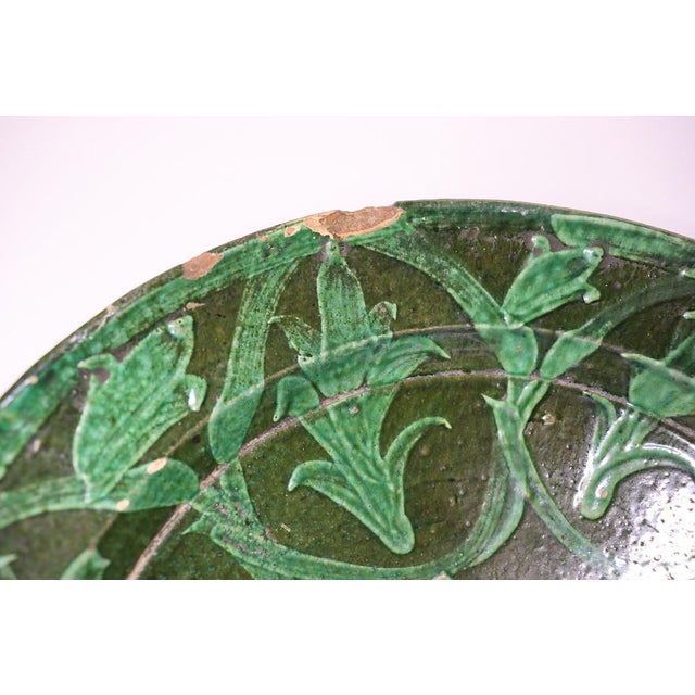 Handmade Clay Bowl Pottery Bowl Plate, 1930s For Sale - Image 13 of 18