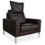Black Leather Chair from FSM For Sale - Image 12 of 12