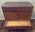 Vintage Mid-Century Modern Walnut 3-Drawer Lowboy Dresser With Brass-Capped Legs and Stylish Black-Gold Handles For Sale - Image 11 of 16