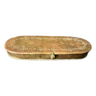 Antique Dutch Copper Tobacco Box For Sale