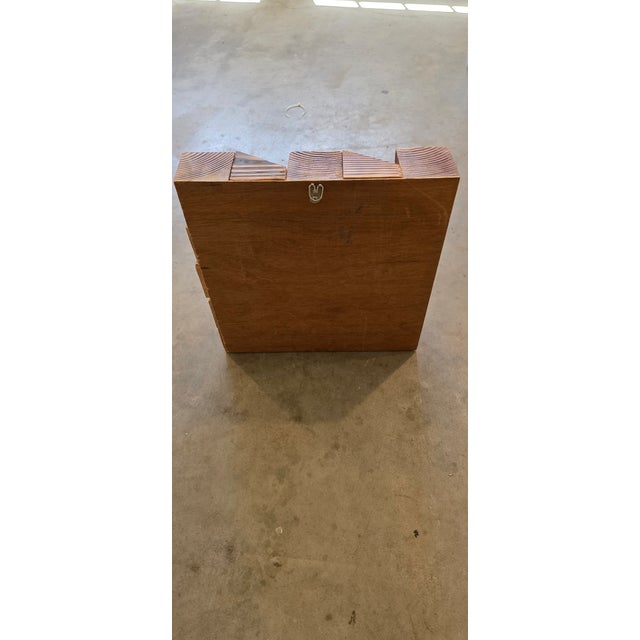 Abstract Geometric Wood Art For Sale - Image 3 of 5