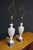 Pair of Italian Carved Marble Table Lamps With Brass Accents For Sale - Image 4 of 8