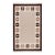 Part & Parcel Goods Wool Chain Rug 9' x 12', Bisque, Topaz, Chocolate and Eggshell For Sale