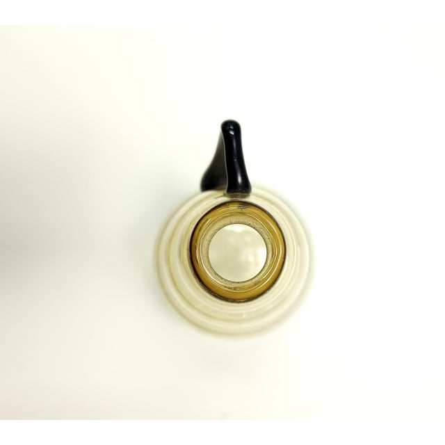 Straw Colored Murano Glass Pitcher Vase attributed to Vittorio Zecchin, Italy, 1890s For Sale - Image 7 of 14