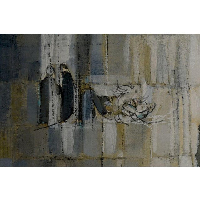 Mid 20th Century Joe Testa-Secca Untitled Figural Abstract For Sale - Image 4 of 6
