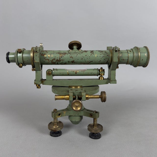 Optical Instrument Topographic Level Telescope in Brass For Sale - Image 3 of 12