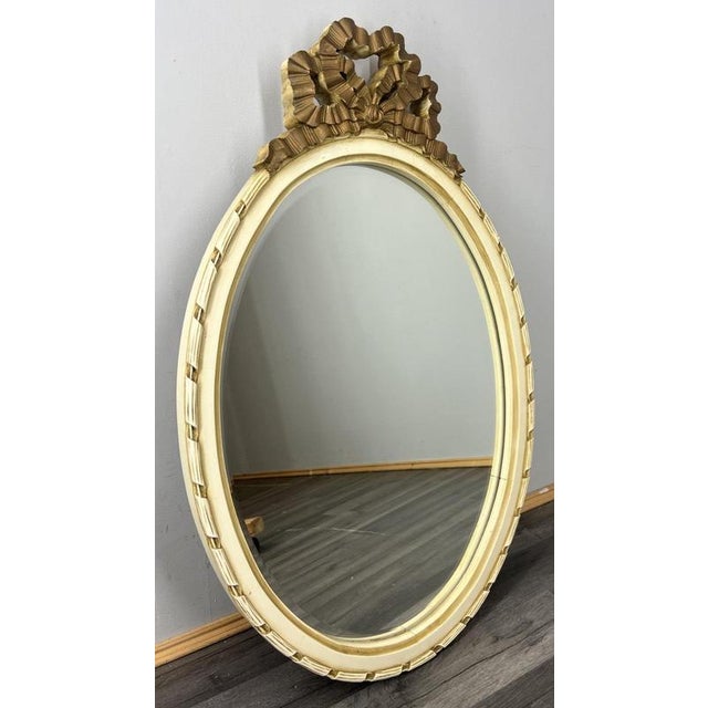 Vintage French Carved Wall Mirror For Sale - Image 6 of 9
