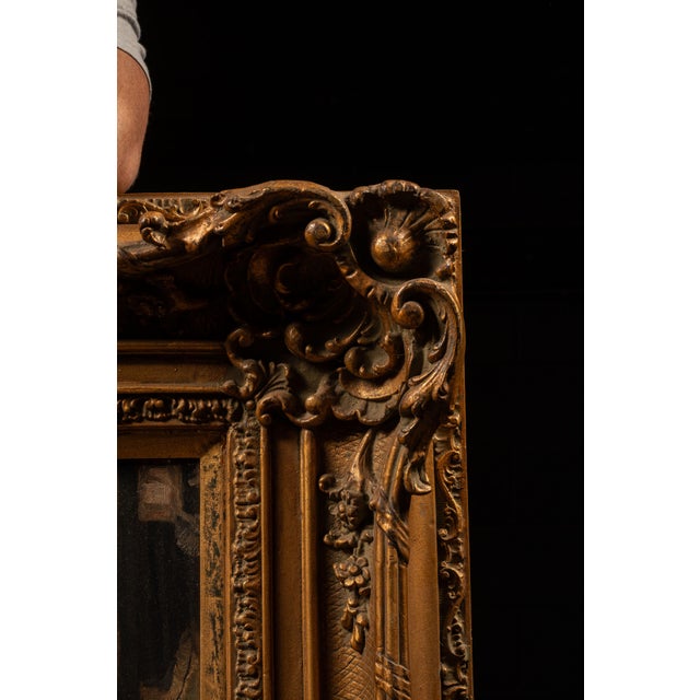 Realism Late 19th Century India in Paris, the Exotic Curio | Reproduction Oil on Canvas Painting For Sale - Image 3 of 8
