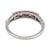 Vintage Ruby Diamond Platinum Five Stone Ring, Size 6.25 For Sale In Los Angeles - Image 6 of 6