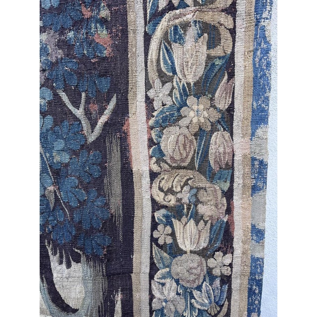 18th Century French Verdure Tapestry For Sale In Los Angeles - Image 6 of 14