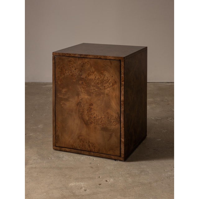 Contemporary Vernier Linear Side Table Tabac, Left For Sale - Image 3 of 5