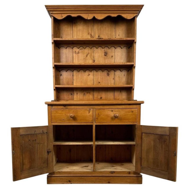Vintage 20th Century English Pine Dresser For Sale - Image 3 of 14