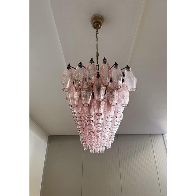 Murano Poliedri Chandelier by Carlo Scarpa, 1990 For Sale - Image 4 of 18