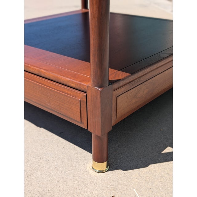 Refinished Mid Century Walnut End/Coffee Table by Heritage, C1960s For Sale - Image 13 of 17