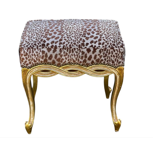 Not Yet Made - Made To Order Italian Giltwood Ribbon Taboret Bench by Randy Esada Designs For Sale - Image 5 of 5