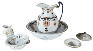 Art Nouveau Porcelain Set from Sampson Hancock & Sons, England, 1900s, Set of 6