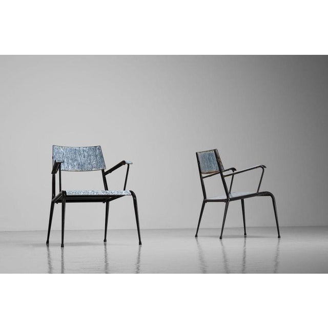 Enamelled Armchairs from Siva Poggibonsi, Italy, 1950s, Set of 2 For Sale - Image 10 of 18