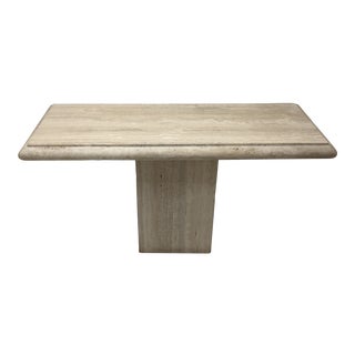 Stone International Travertine Console Table For Sale