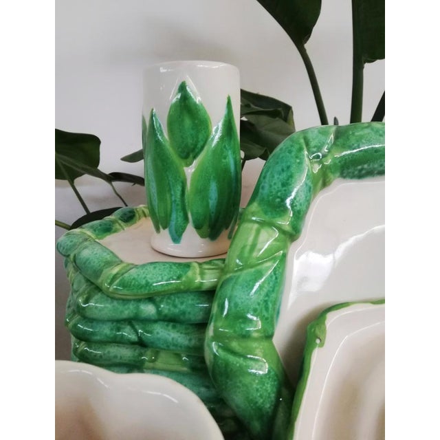 Italian Service of Tropical Design Dishes and Glasses by Colin Morrow for Arpex, 1970s, Set of 31 For Sale - Image 13 of 18