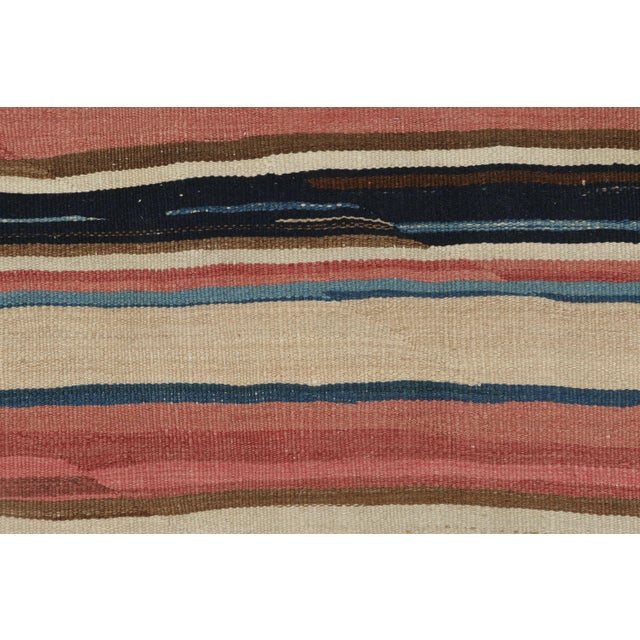 Rug & Kilim Vintage Persian Kilim With Light and Colorful Stripes - Rug & Kilim For Sale - Image 4 of 7