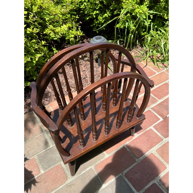 Early 20th Century English Windsor Style Triple Hoop and Turned Spindle ...