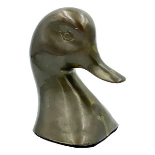 Vintage Duck Head in Brass, 1950s For Sale