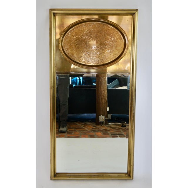 Vintage Mastercraft Brass Wall Mirror For Sale - Image 10 of 10