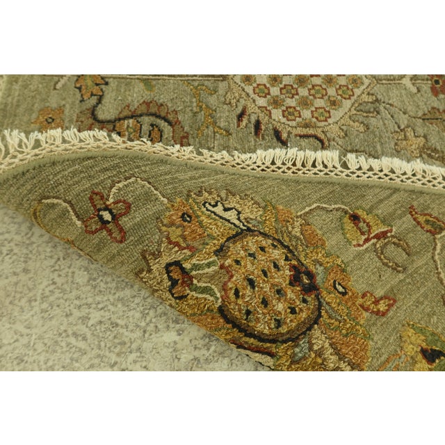 High Quality Hand Knotted Round 7.5 X 7.5 Area Rug For Sale - Image 4 of 4