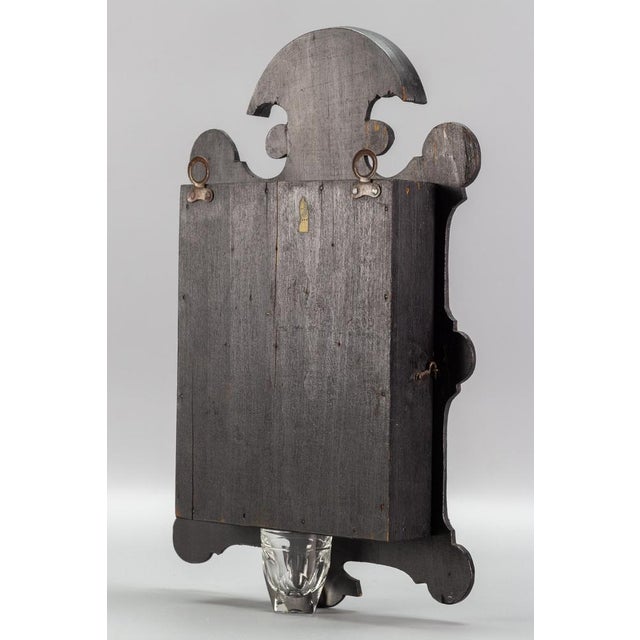Small Louis Philippe Black Wooden Wall Hanging Key Cabinet, 1890s For Sale - Image 5 of 18