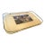 Vintage Italian Scenic Serving Tray With Brass Gallery Rail For Sale