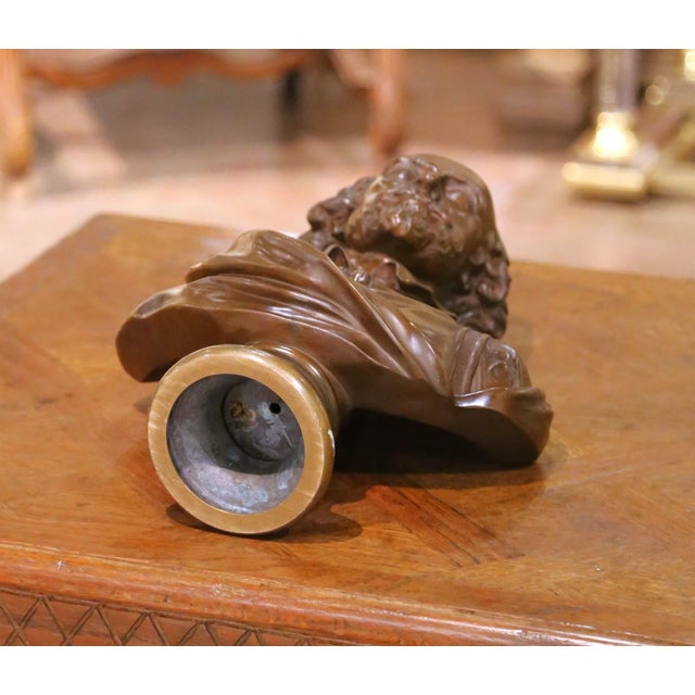 19th Century American Tiffany & Co. Bronze Bust of William Shakespeare For Sale - Image 11 of 11