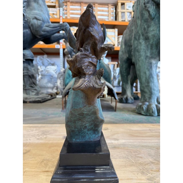 This finely cast bronze horse head bust captures the noble strength and refined elegance of the equine form. Finished in a...