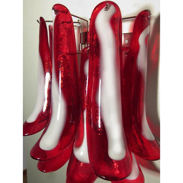 1980s Italian Petal Murano Sconces, 1980s, Set of 4 For Sale - Image 5 of 9