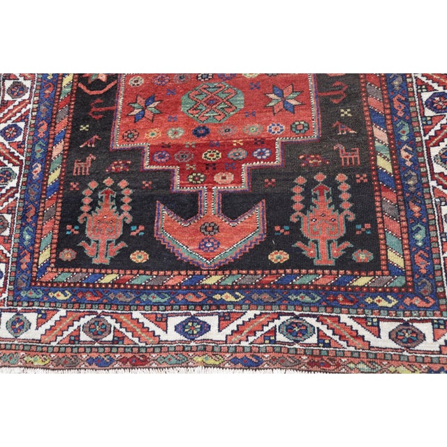 Antique Persian Bakhtiari Gallery Carpet, 4'7" × 11'3" For Sale - Image 10 of 10
