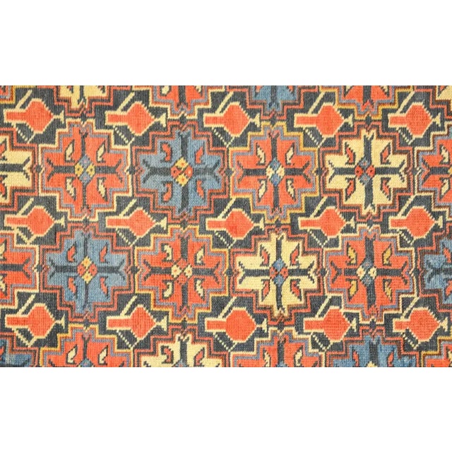 An amazing late 19th century Persian Shrivan rug with an incredible all-over geometric stylized floral pattern woven in...