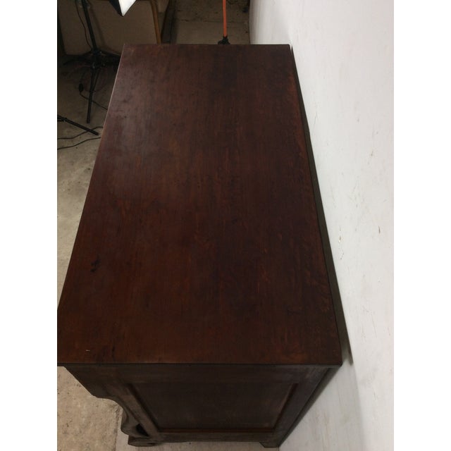 Wood Antique Empire Mahogany Chest of Drawers With Glass Hardware For Sale - Image 7 of 18