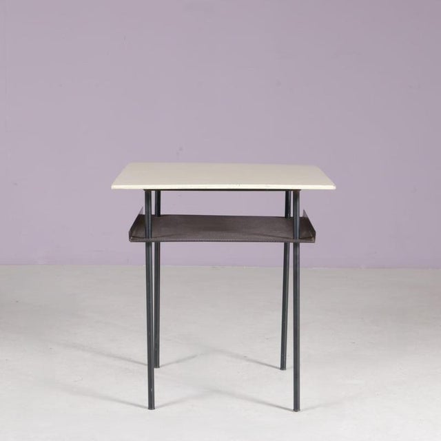 Black Side Table by Wim Rietveld for Auping, 1950s For Sale - Image 8 of 8