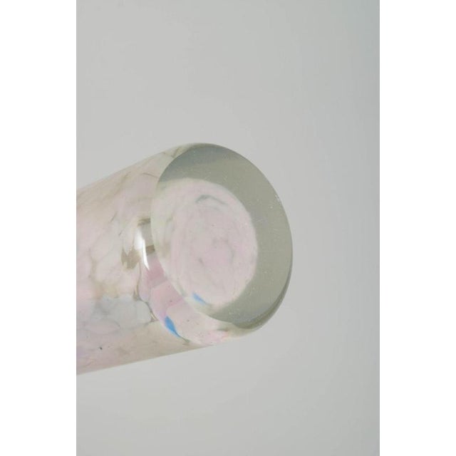 Cylindrical Glass Cascade Series Vase from Per Lütken for Holmegaard, 1970s For Sale - Image 4 of 5