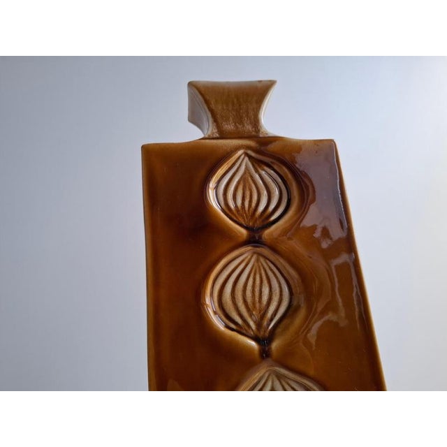 Ceramic Mid-Century Brown Ceramic Vase from Ditmar Urbach, Czech, 1960s For Sale - Image 7 of 18