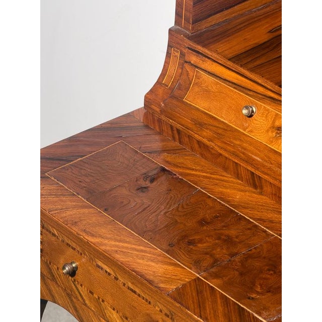 Antique English Marquetry Secretary For Sale - Image 9 of 13